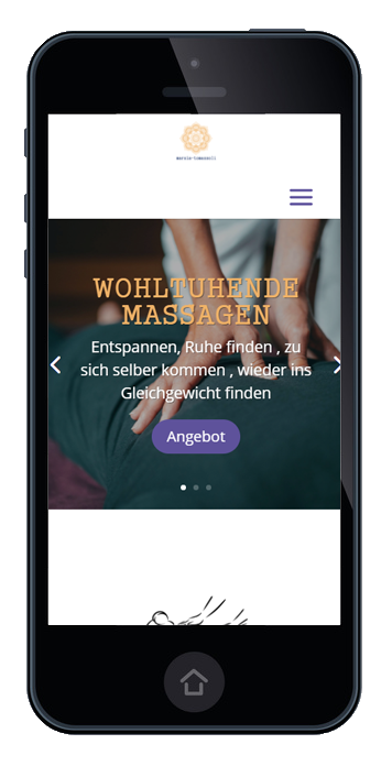 Webdesign mit Wordpress - Homepage marzia-tomazzoli.ch